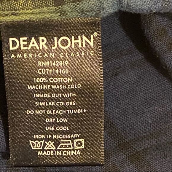 Women’s Dear John Long Sleeve Button Down Plaid Blue Green Size L Pockets - Picture 10 of 12